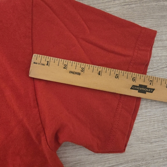 VINTAGE Beatles T Shirt Mens Size XL Red American Tour Crew Neck Reprint 2002 - Picture 7 of 7